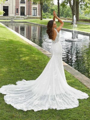 Daria Fit and Flare Wedding Dress by Morilee 02