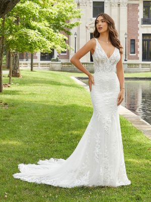 Daria Fit and Flare Wedding Dress by Morilee
