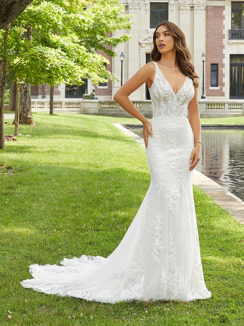 Daria Fit and Flare Wedding Dress by Morilee