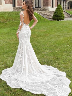 Darlene Fit and Flare Wedding Dress by Morilee 02