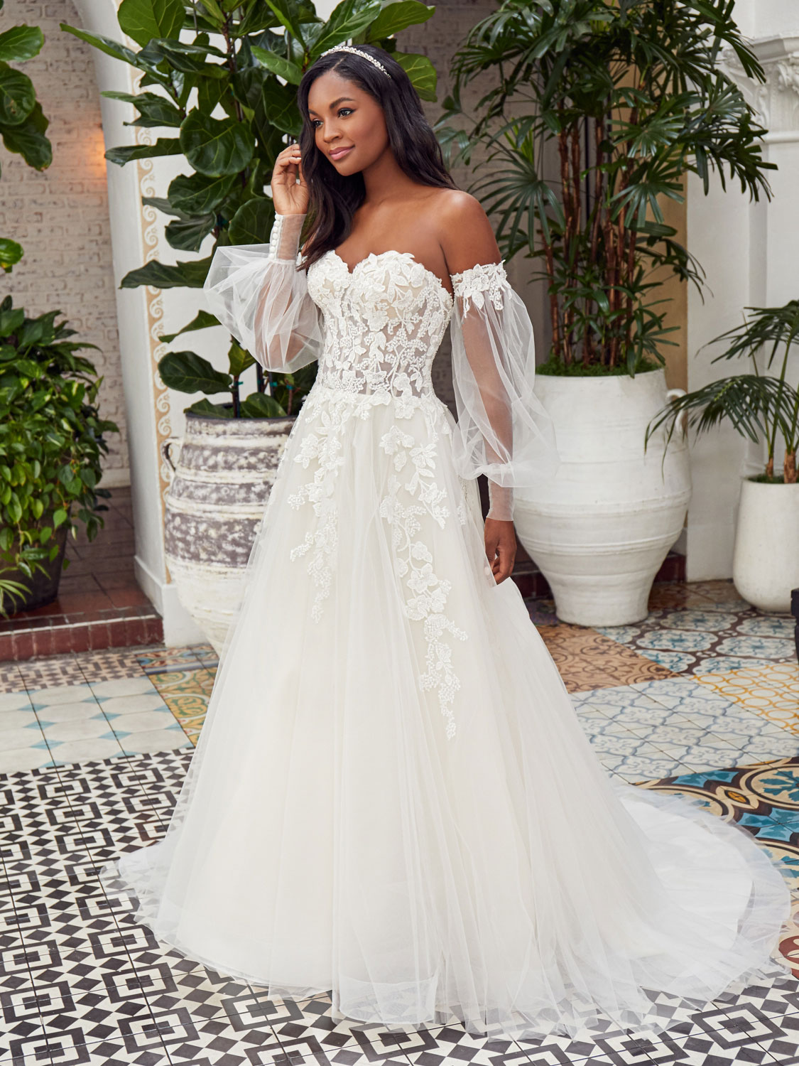 Dayna A Line Wedding Dress by Beloved 01