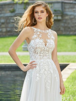 Devon A Line Wedding Dress by Morilee 03