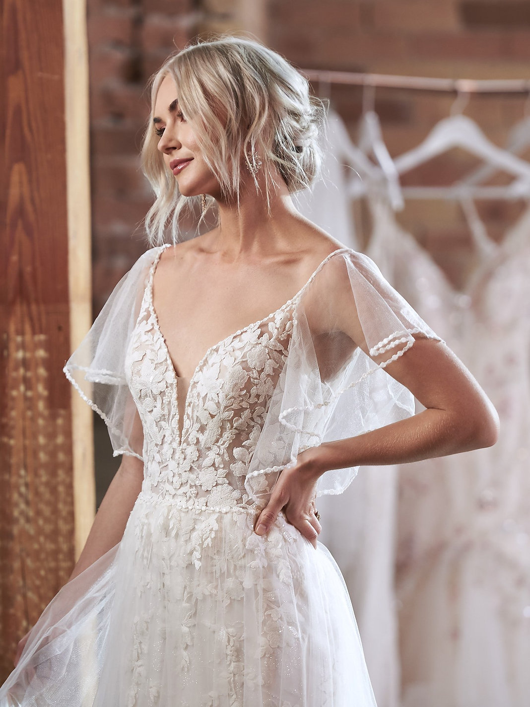 Fantasia A Line Wedding Dress by Rebecca Ingram 07