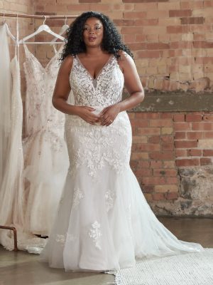 Faustine A Line Wedding Dress by Rebecca Ingram 01