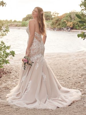 Forest Trumpet Wedding Dress by Rebecca Ingram 02