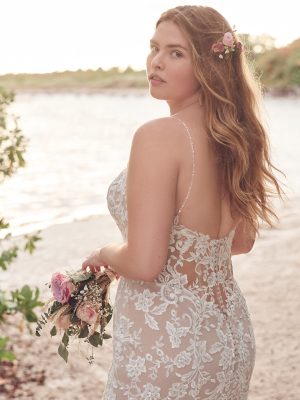 Forest Trumpet Wedding Dress by Rebecca Ingram 04