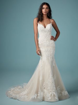 Glorietta Fit and Flare Wedding Dress by Maggie Sottero 01