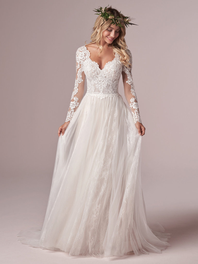 Iris A Line Wedding Dress by Rebecca Ingram 01