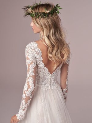 Iris A Line Wedding Dress by Rebecca Ingram 04