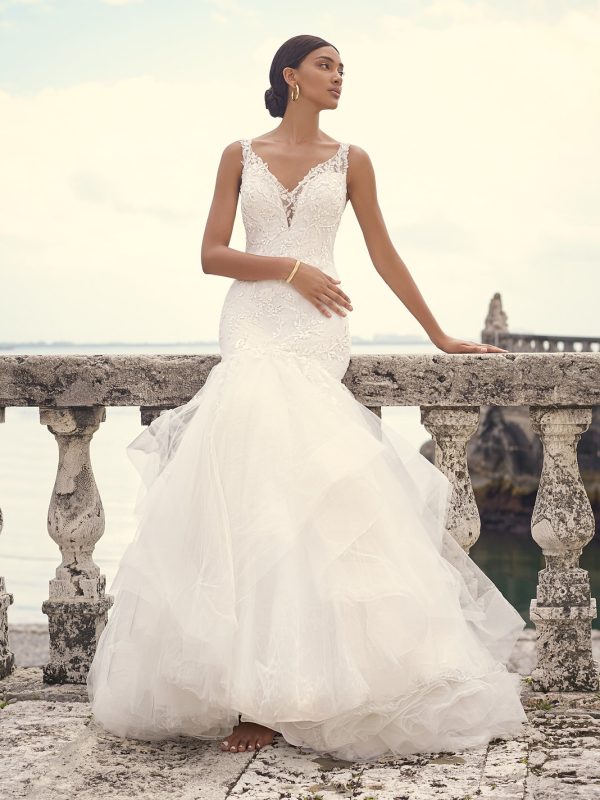 Kenleigh Trumpet Wedding Dress by Sottero Midgley 01