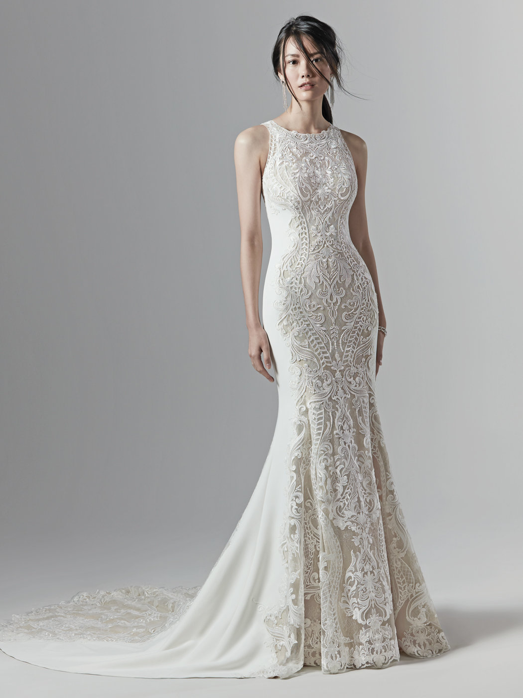 Kevyn Fit and Flare Wedding Dress by Sottero Midgley 01