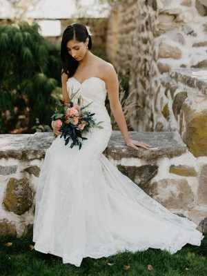 Lapis Fit and Flare Wedding Dress by Beloved 09