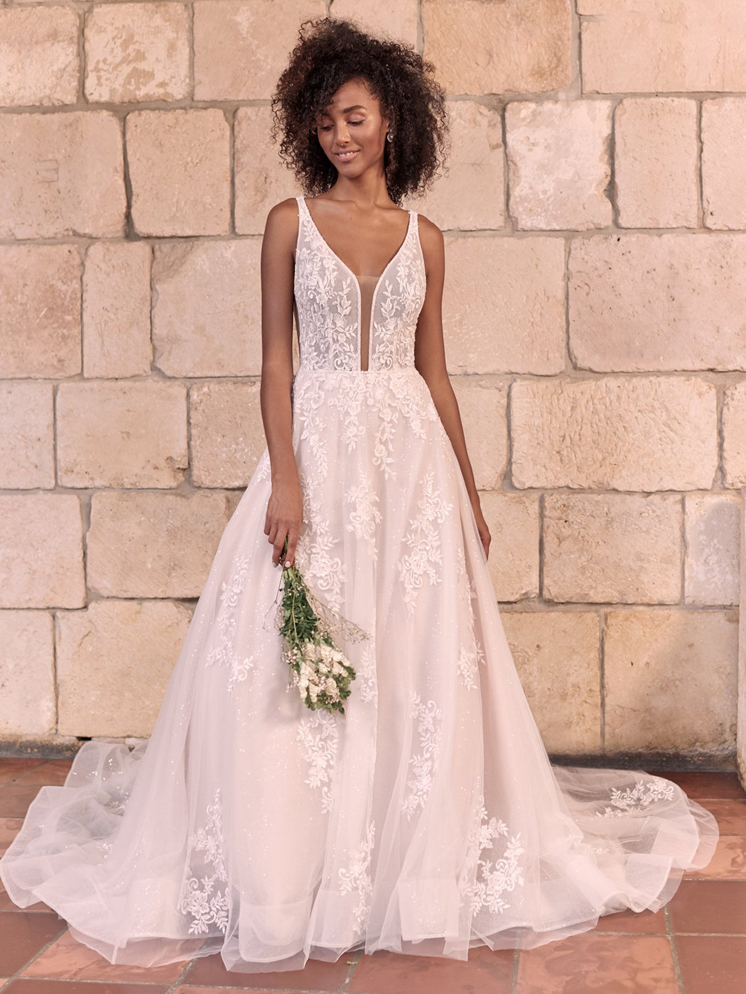Leticia A Line Wedding Dress by Maggie Sottero 01