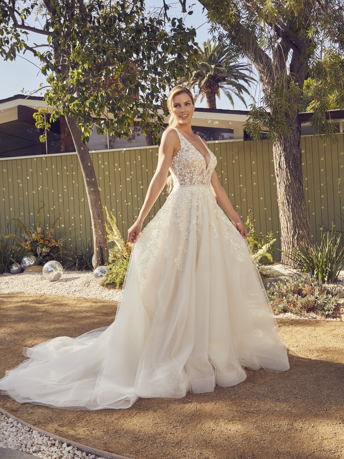 Lilac Ball Gown Wedding Dress by Beloved 01