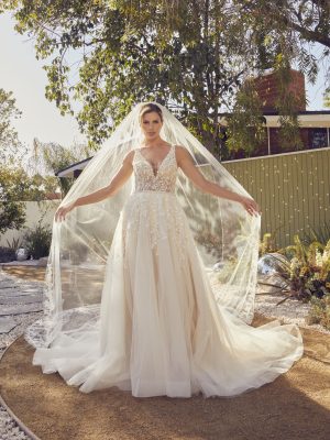 Lilac Ball Gown Wedding Dress by Beloved 05