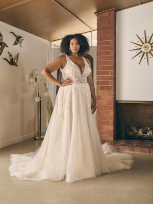 Lilac Ball Gown Wedding Dress by Beloved 07