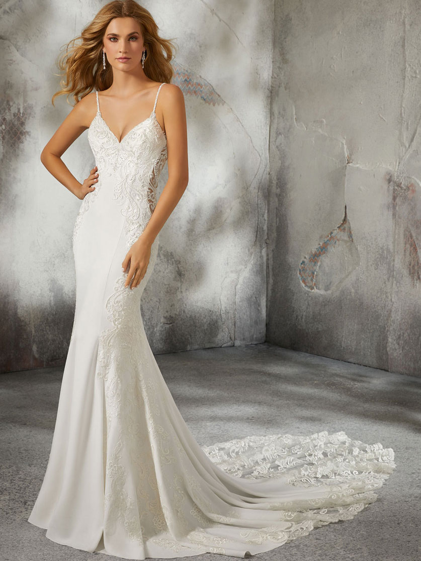 Lizzie Sheath Wedding Dress by Morilee 01