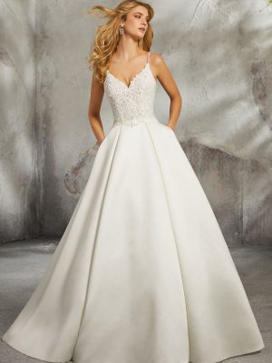 Luella Ballgown Wedding Dress by Morilee 01
