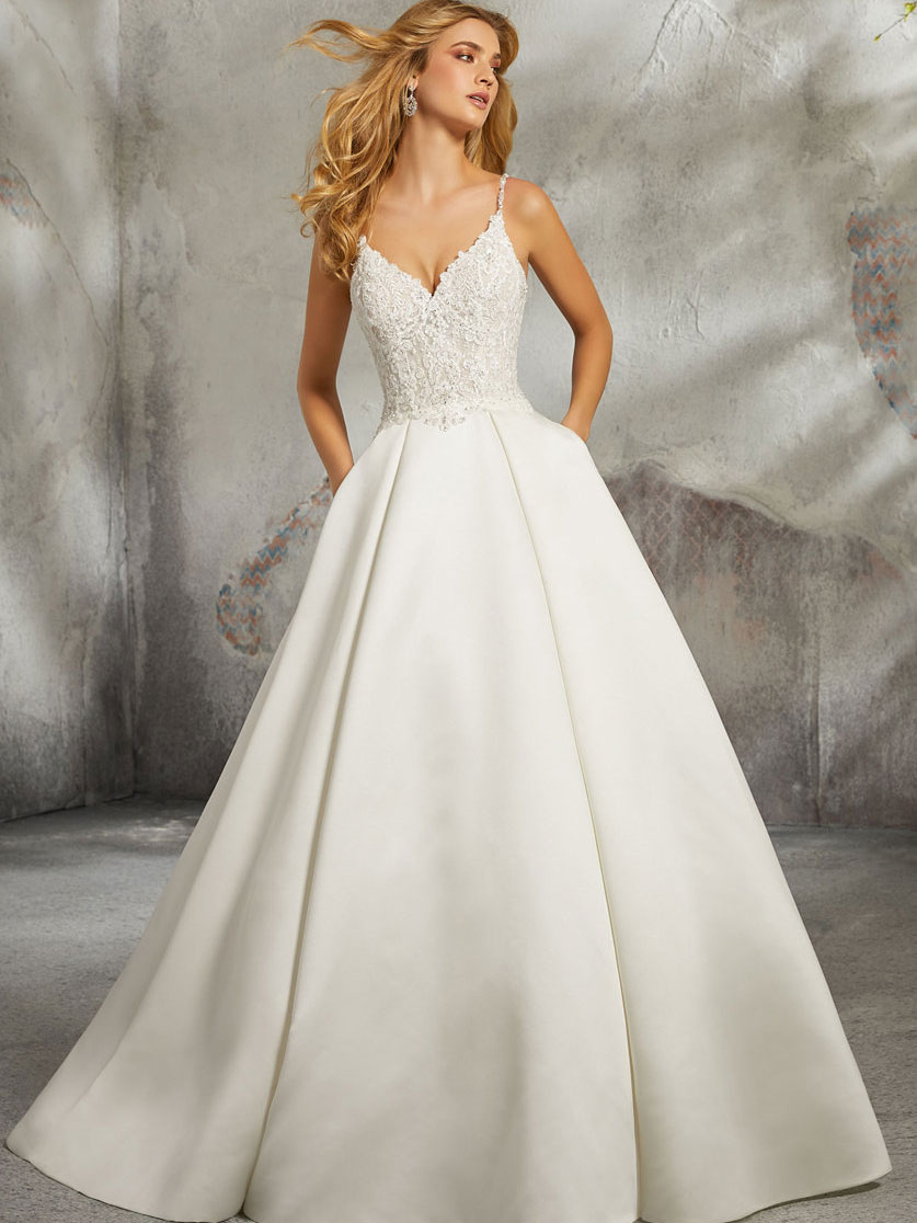 Luella Ballgown Wedding Dress by Morilee 01