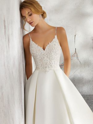 Luella Ballgown Wedding Dress by Morilee 03