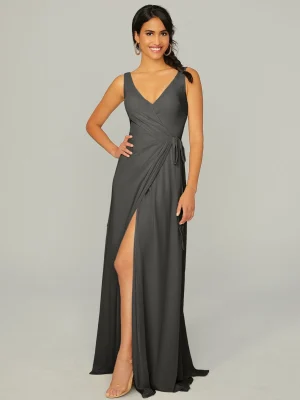 Madeline Gardner Style 21771 A line Bridesmaid Dress by Morilee CHARCOAL