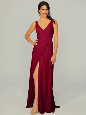 Madeline Gardner Style 21771 A line Bridesmaid Dress by Morilee CLARET