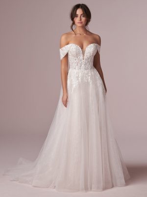 Mavis A Line Wedding Dress by Rebecca Ingram 01