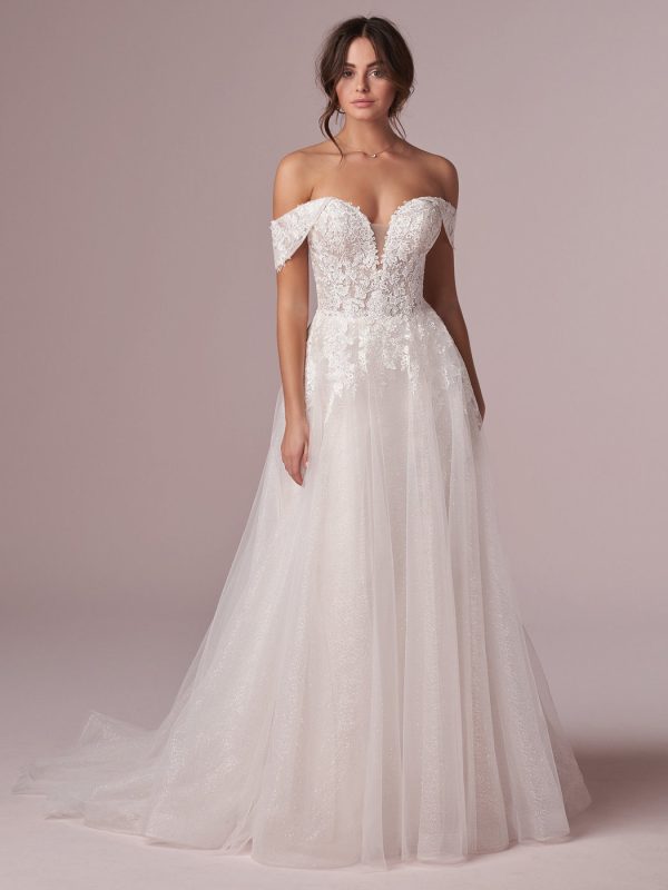 Mavis A Line Wedding Dress by Rebecca Ingram 01