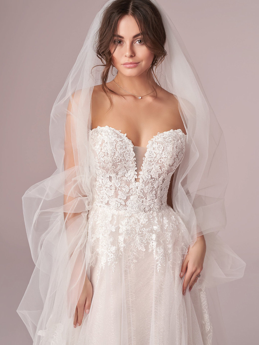 Mavis A Line Wedding Dress by Rebecca Ingram 03