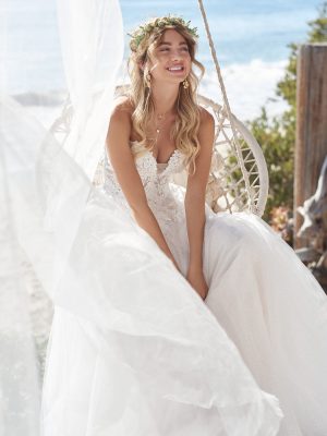Mavis A Line Wedding Dress by Rebecca Ingram 05