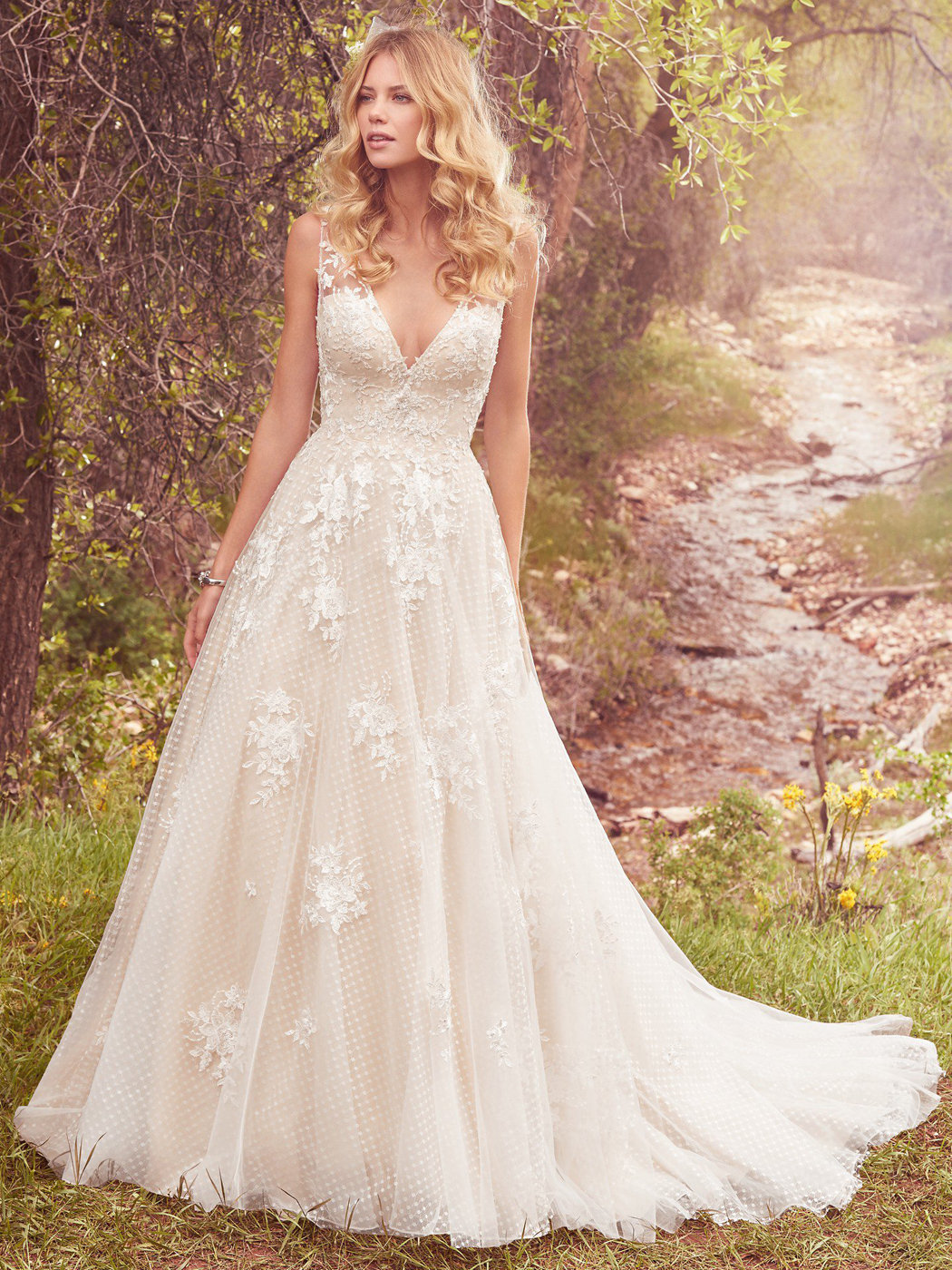 Meryl Ball Gown Wedding Dress by Maggie Sottero 01