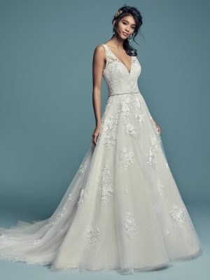 Meryl Lynette Ball Gown Wedding Dress by Maggie Sottero 01