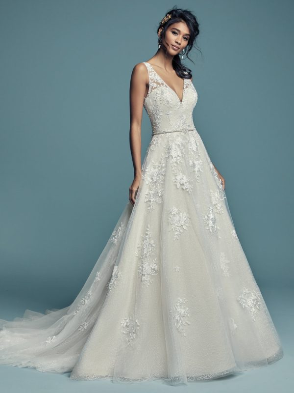 Meryl Lynette Ball Gown Wedding Dress by Maggie Sottero 01