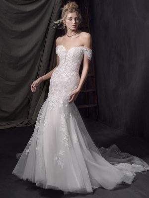 Montecito Fit and Flare Wedding Dress by Sottero Midgley 01