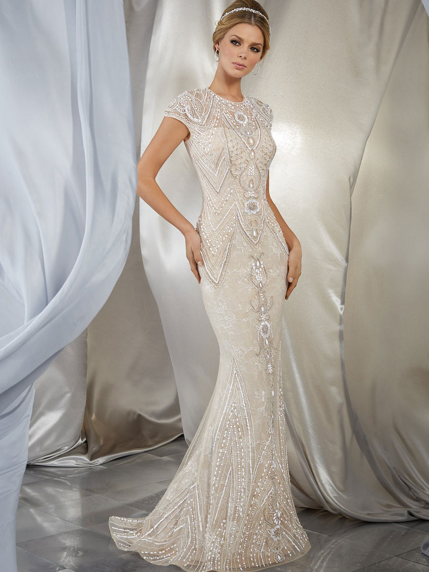 Musidora Sheath Wedding Dress by Morilee 01