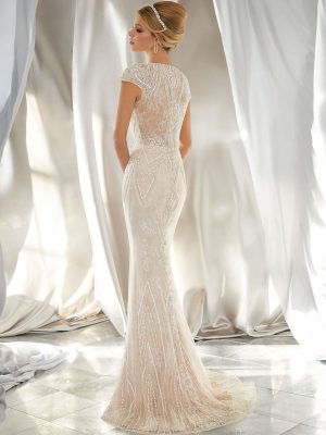 Musidora Sheath Wedding Dress by Morilee 02