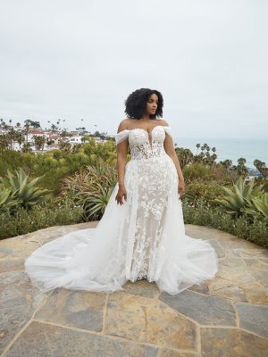 Nola Fit and Flare Wedding Dress by Beloved 01