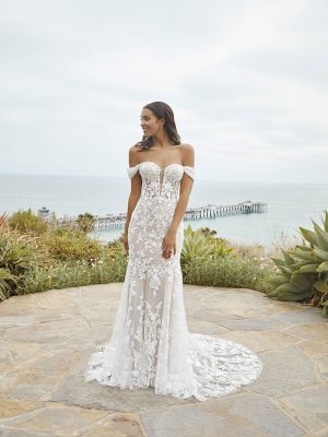 Nola Fit and Flare Wedding Dress by Beloved 03
