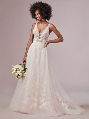 Raelynn A Line Wedding Dress by Rebecca Ingram 01