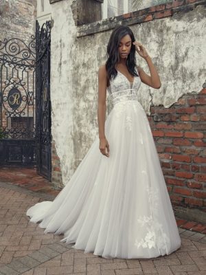 Raelynn A Line Wedding Dress by Rebecca Ingram 05