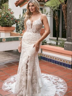 Raquel Fit and Flare Wedding Dress by Beloved 01