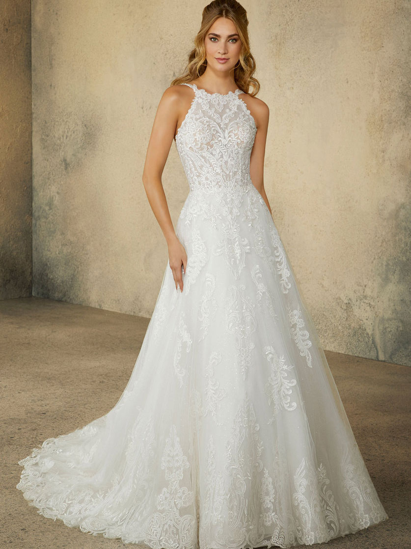 Rebecca A Line Wedding Dress by Morilee 01