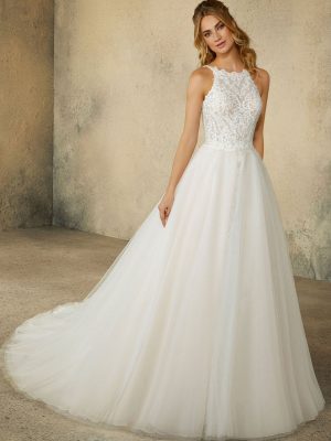 Rebecca A Line Wedding Dress by Morilee 02