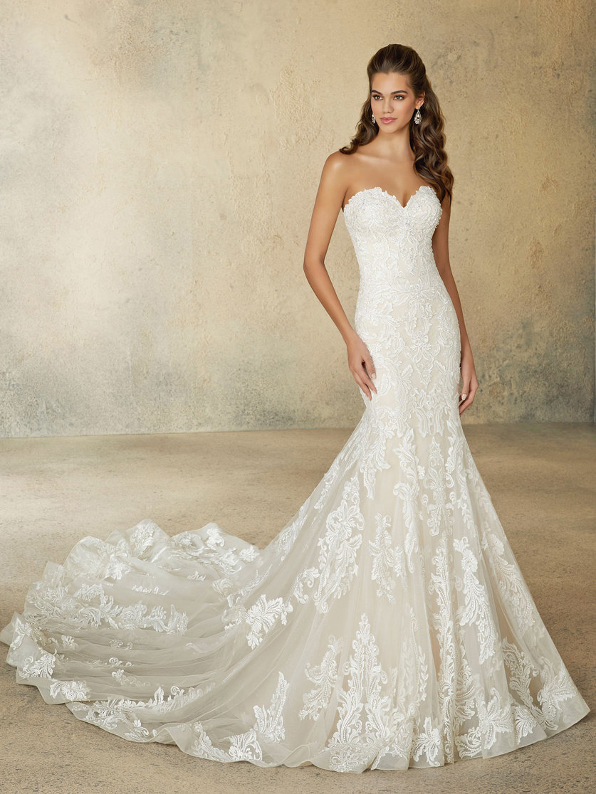 Rochelle Mermaid Wedding Dress by Morilee 01