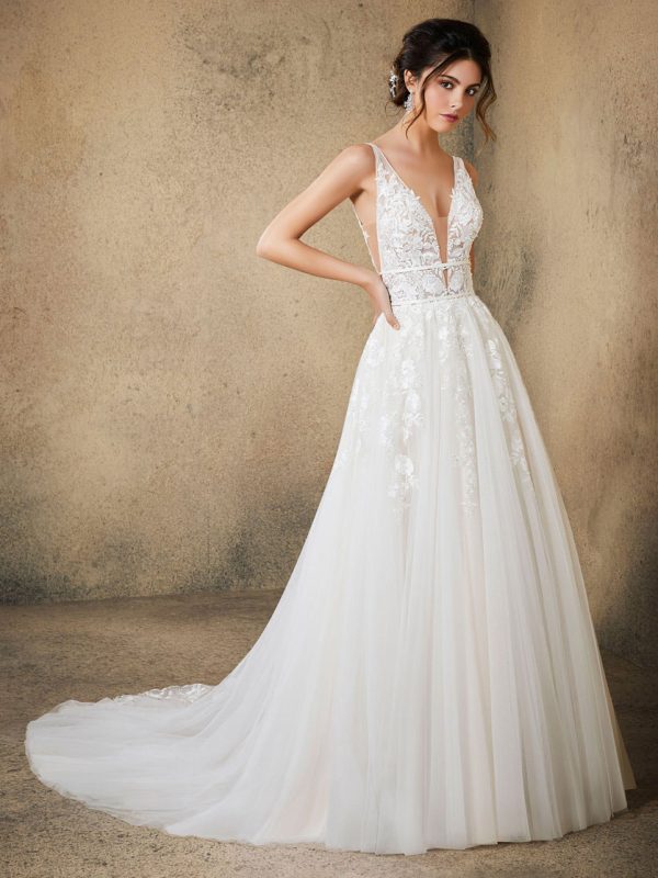 Rosa A Line Wedding Dress by Morilee 01
