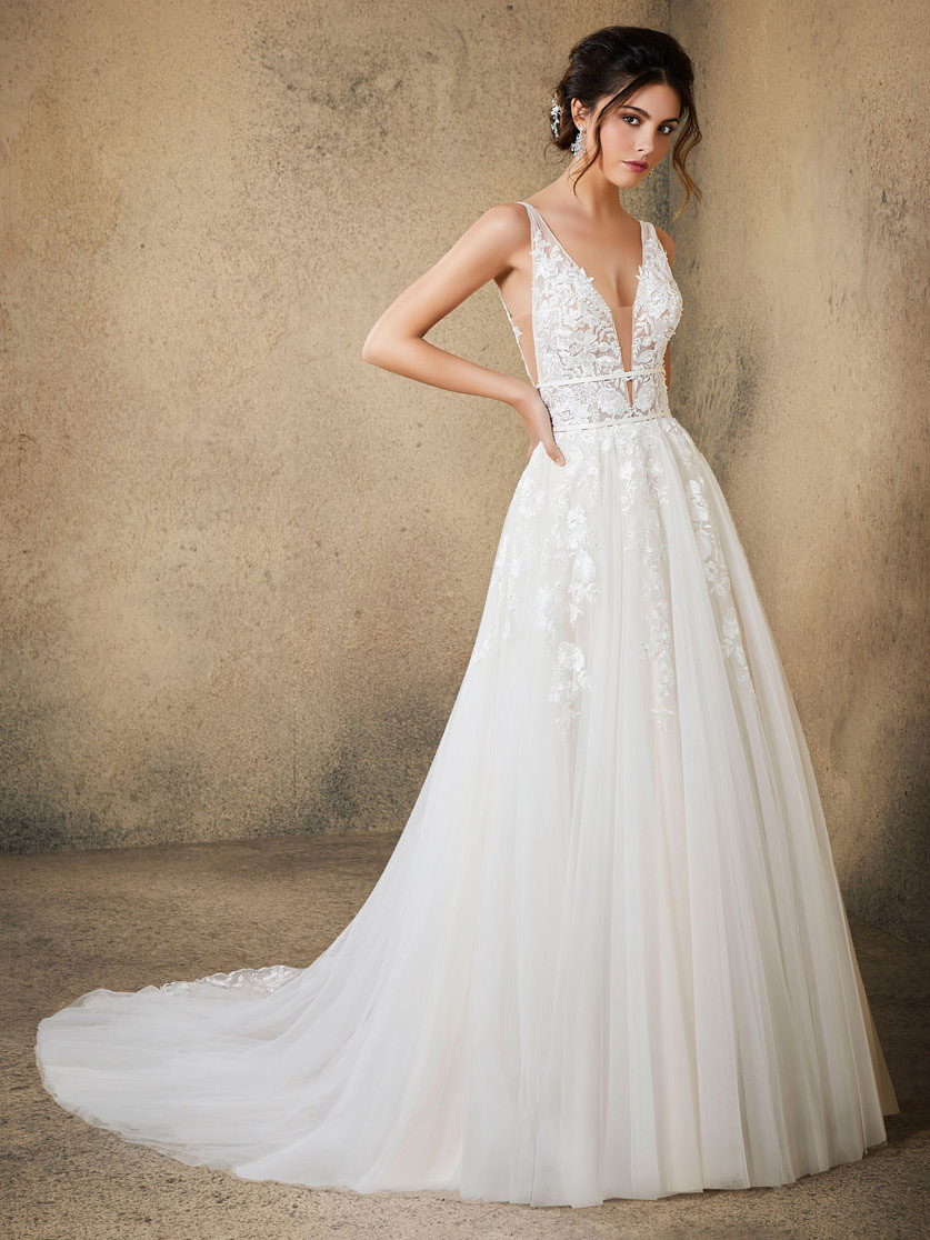 Rosa A Line Wedding Dress by Morilee 01