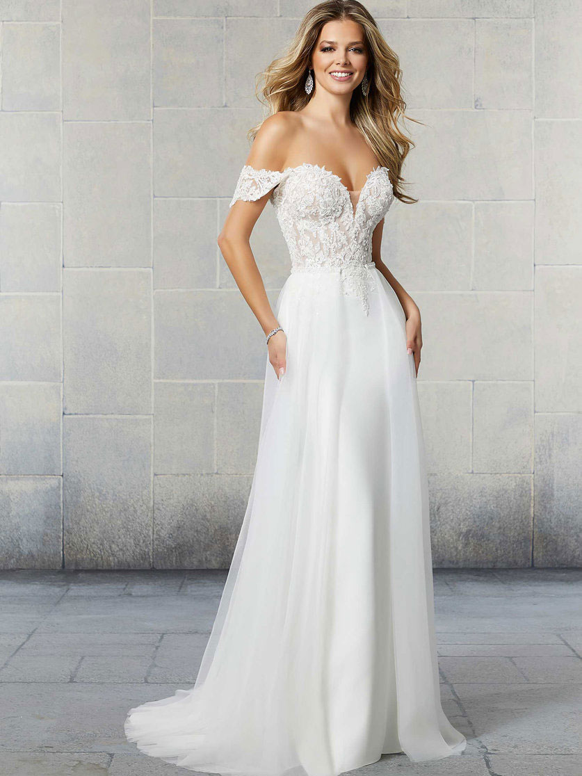 Scout A Line Wedding Dress by Morilee 05