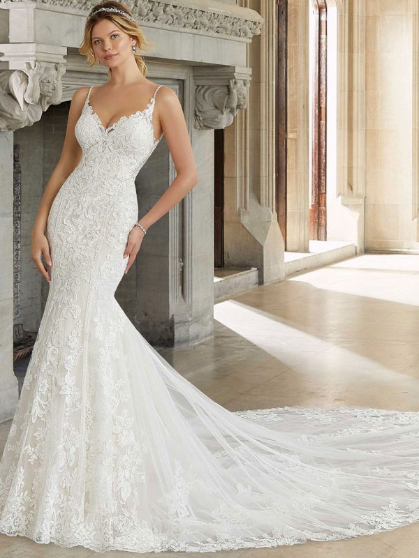 Sigrid Fit and Flare Wedding Dress by Morilee 01