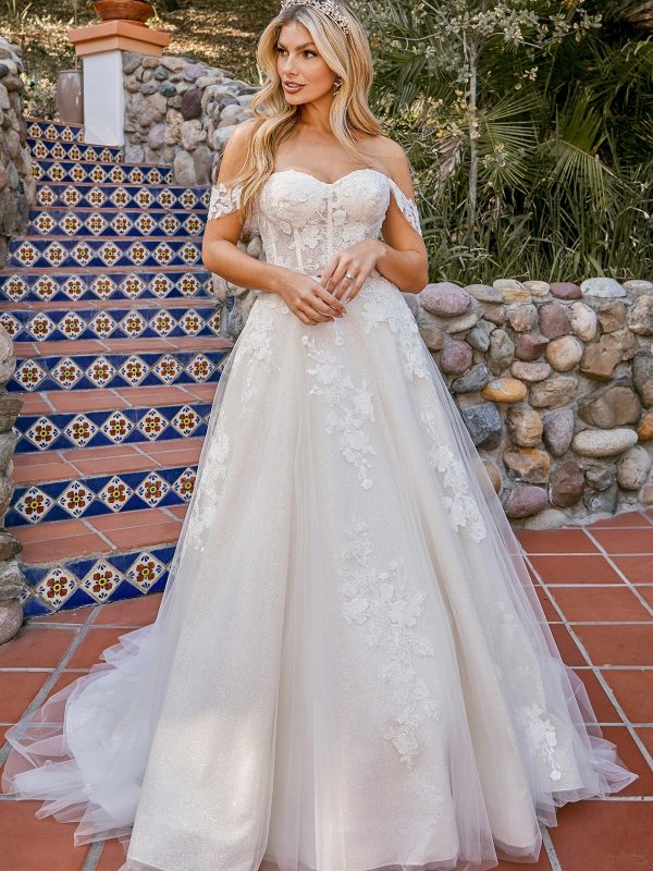 Stevie A Line Wedding Dress by Beloved 01