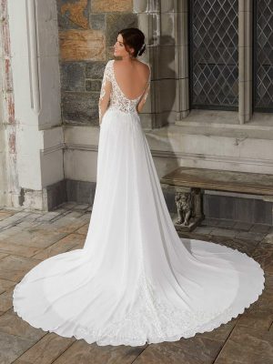 Stevie A Line Wedding Dress by Morilee 02